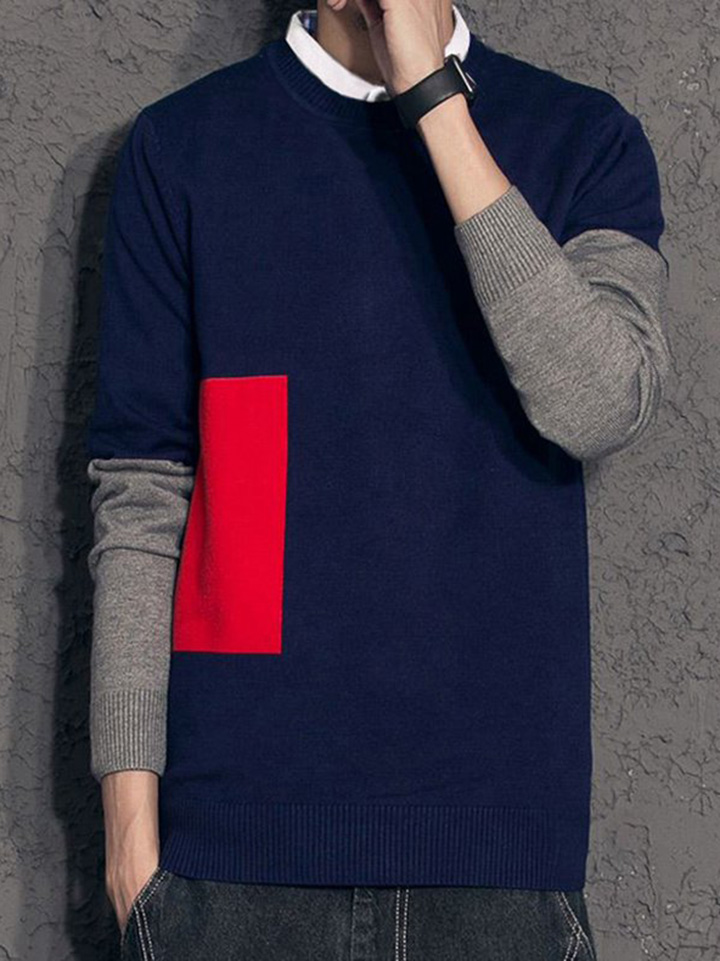 冬季潮男必备单品,时尚保暖的针织衫!图3