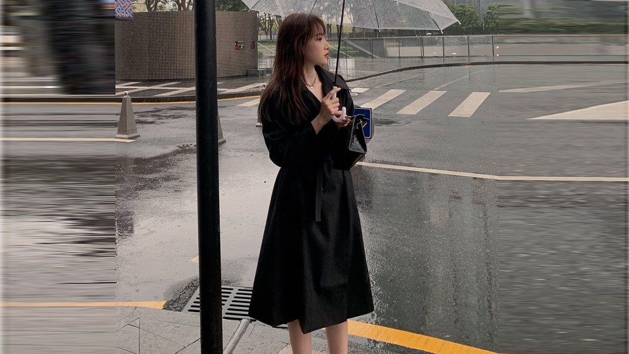 中长款的风衣让你秒变高个子,特好看