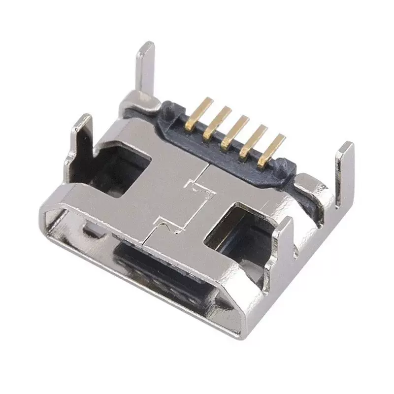 MICRO USB母座 5P 4脚固定 牛角AB口平口 充电 安卓/尾插 USB插口-淘宝网