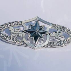 Metal Security Badge Pin, Eco-Friendly Security Uniform Accessories, Metal Name Tag, Badge Number, Property Uniform Accessories, Armband