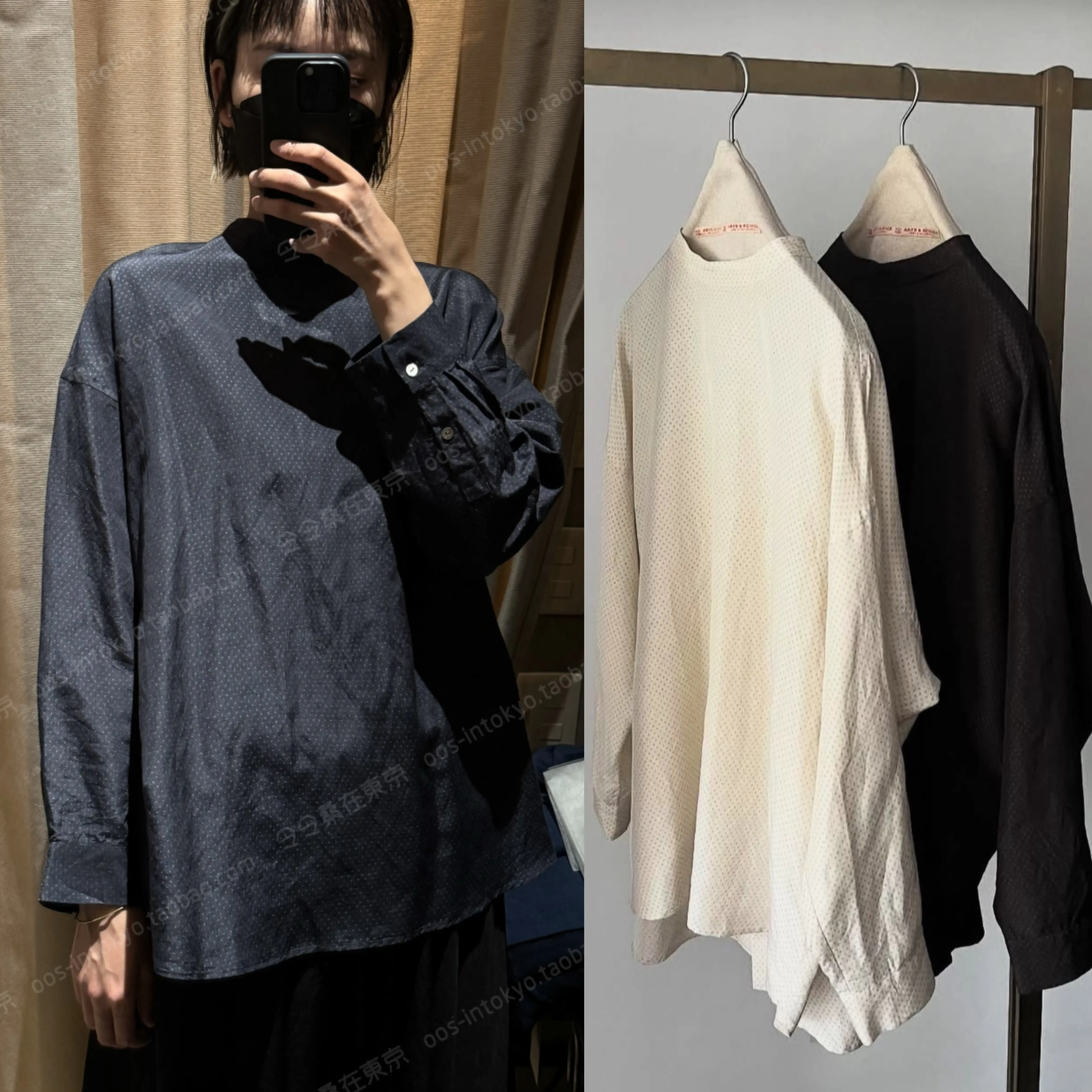 Arts&Science Back botton tuck blouse