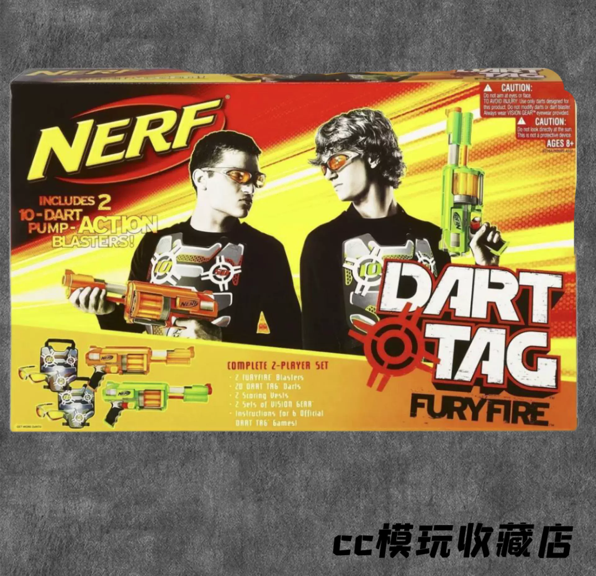 孩之宝NERF N-Strike FURY FIRE超火力Dart Tag对战软弹玩具枪-Taobao