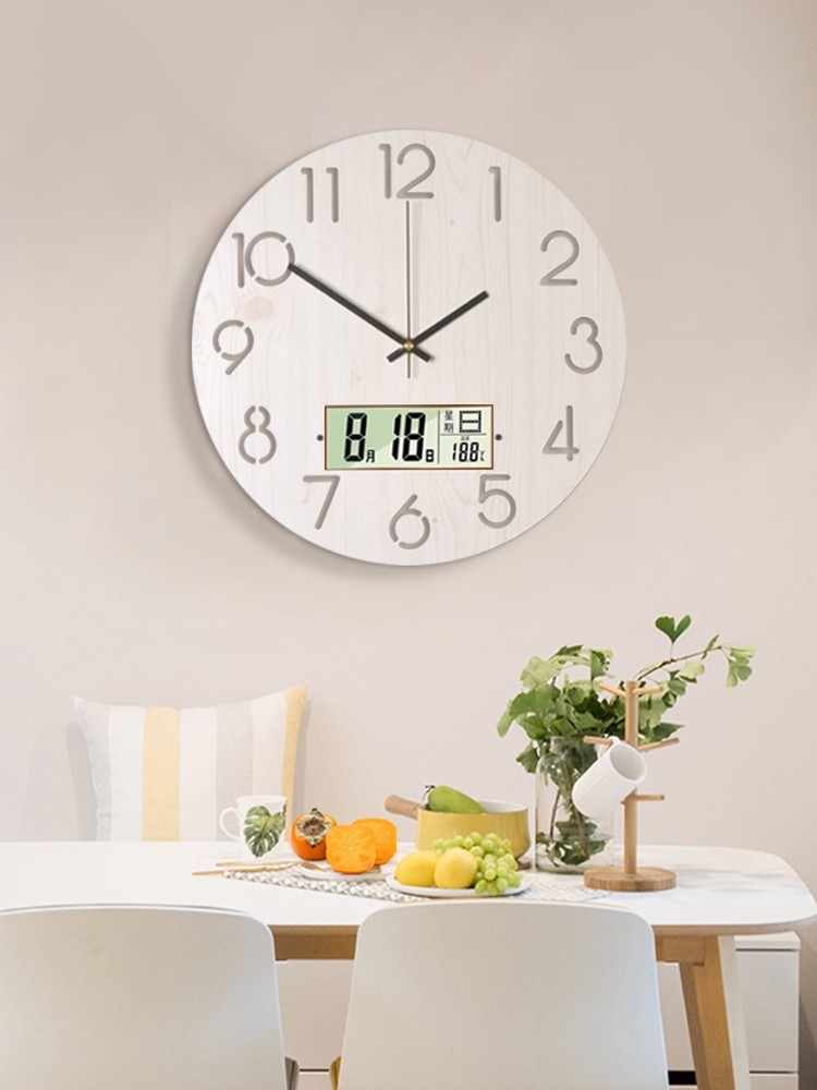 Orologio da Parete in Legno Grinding Time Calendario Perpetuo e