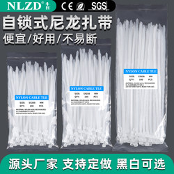Nylon Cable Ties 100 Pieces, 10cm 20cm 30cm Plastic Cable Ties with Strong Buckle, Direct from Manufacturer