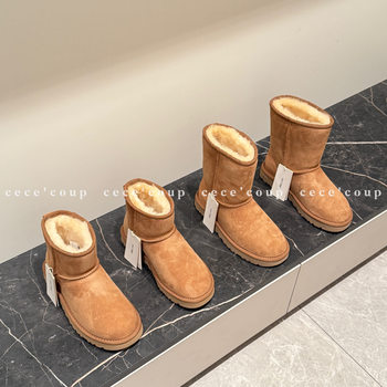 
25FW sheepskin integrated velvet thickened snow boots
