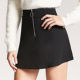F21 counter genuine versatile solid color zipper A-line short skirt umbrella skirt skirt 227849