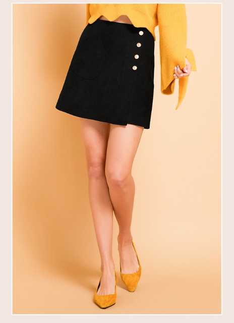 Cache counter genuine versatile commute asymmetric A -line skirt skirt spring autumn and winter OL skirt 2203011