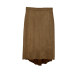 La series counter genuine intellectual solid color suede asymmetric hem long skirt spring and autumn 20012687