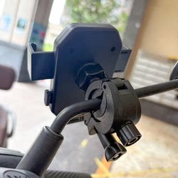 Motorcycle Scooter Rearview Mirror Phone Holder Electric Vehicle Phone Navigation Holder Handlebar Cycling Rearview Mirror Rod