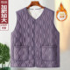 
Middle-aged and elderly female mothers autumn and winter clothing plus velvet vest plus fat large size loose grandma vest vest warm jacket