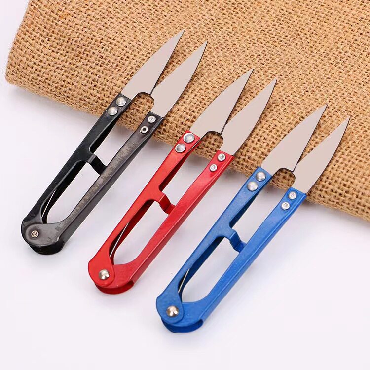 (MINGYUAN) DIY 쥬얼리 액세서리 손으로 만든 U 자형 날카로운 가장자리 스레드 가정용 가위 다채로운 크로스 스티치 봄-