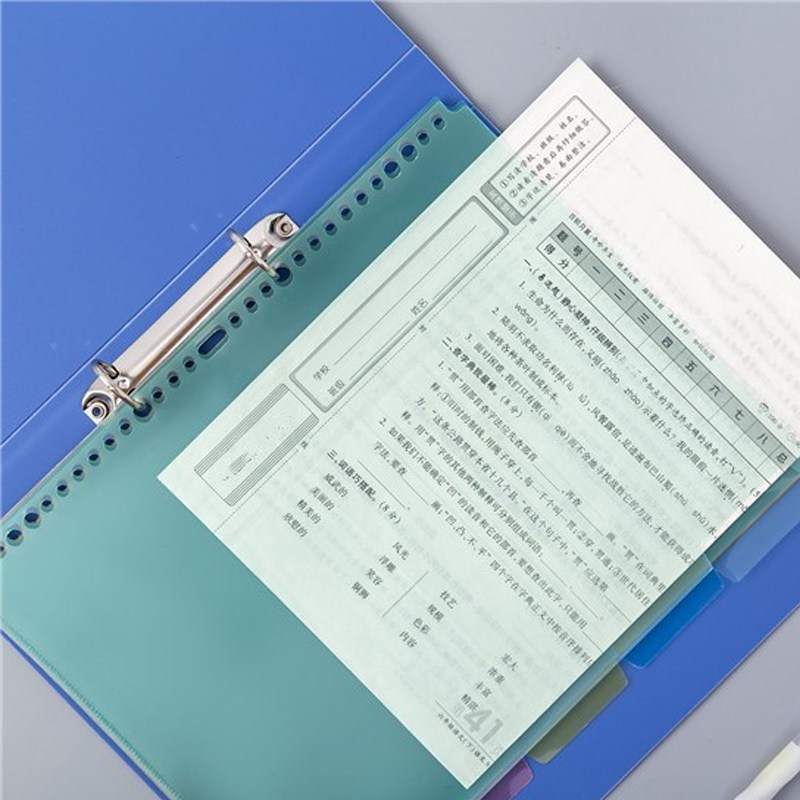 30 구멍 A4 L 형 컬러 분류 용지 스페이서 용지 5 페이지 색인 용지 분류 색인 페이지 분류 폴더-