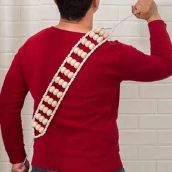 [Hot Style] Massager Cervical Back Strip Waist Back Roller Massager Full Body Manual Back Puller for Men and Women