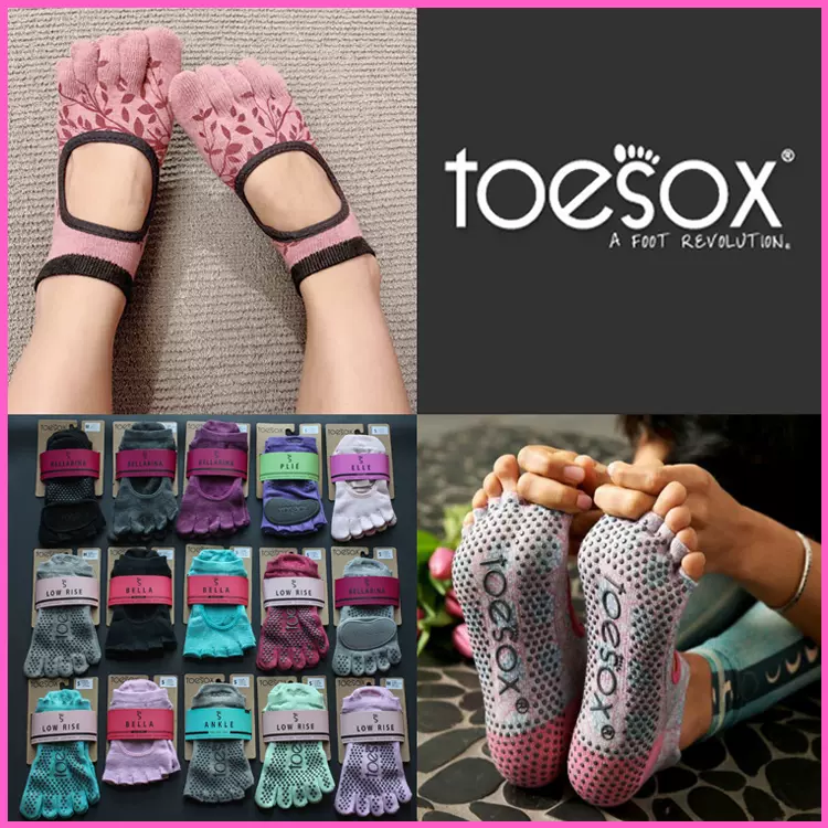 ToeSox Elle Full Toe Grip Socks 