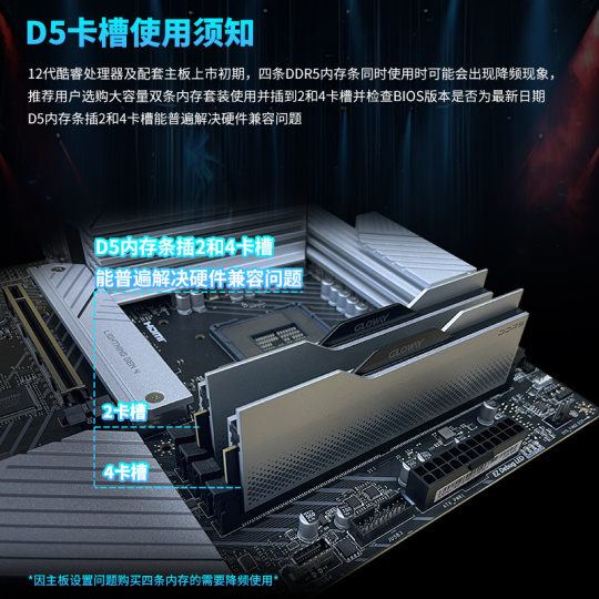 GLOWAY 龙武系列 DDR5 6400 48GB（24×2 ）メモリー GLOWAY 龙武系列