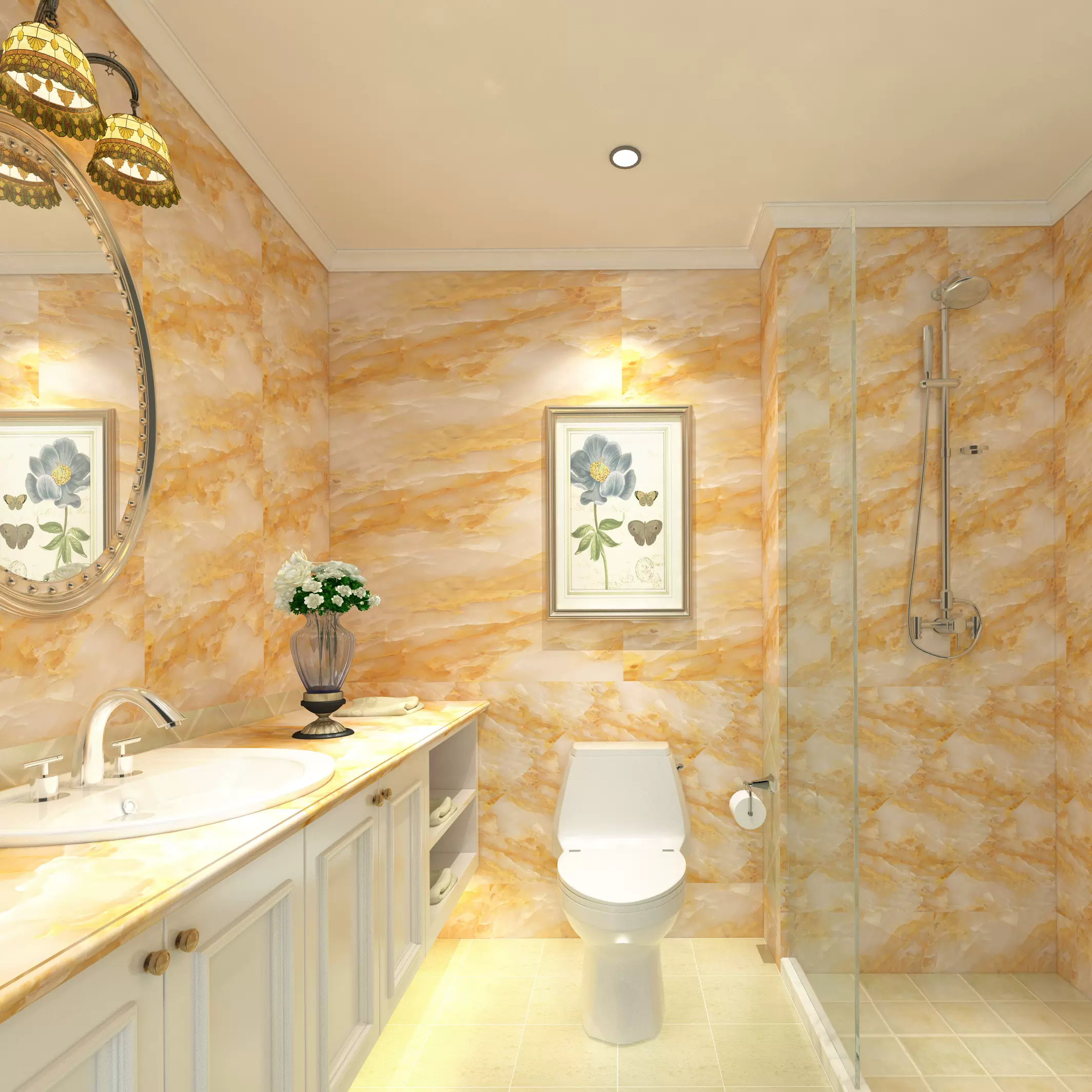 大理石纹贴纸浴室卫生间防水防潮壁纸厕所自粘墙贴厨柜厨房