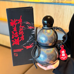 Chinese trendy ancient style gourd thermos cup with large capacity and good looks for men and women portable travel water cup and sports kettle