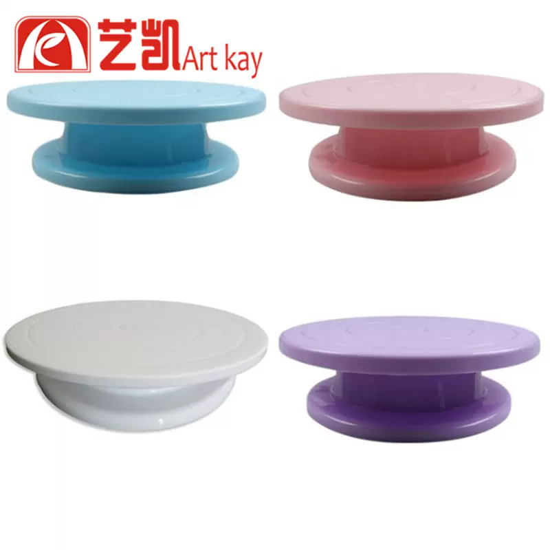 迷你转台翻糖蛋糕旋转裱花台diy烘焙工具塑料转盘蛋糕练习模具
