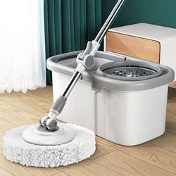 Extra-Large and Thickened Household Rotating Mop Bucket for Wet and Dry Use, Hands-Free Washing, Lazy Mop Cleaning Tool, One-Sweep Clean