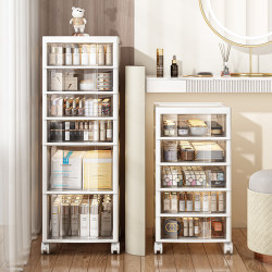Xingyou Cosmetics Storage Cabinet Desktop Skincare Product Floor-Standing Trolley Storage Rack Drawer-Type Dressing Table Dust-Proof Box