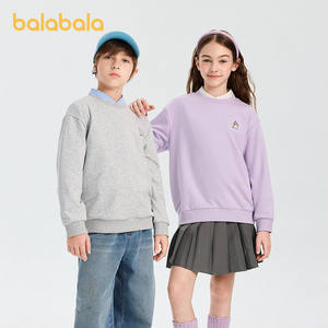 
[balaOne] Bala Bala children's sweatshirt long-sleeved boys 2026 new spring versatile t-shirt women's top trendy