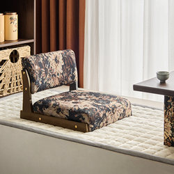 Tatami Seat, Japanese-Style Solid Wood Bed Chair, Living Room Balcony Leisure Chair, Bay Window Small Apartment Low Back Chair