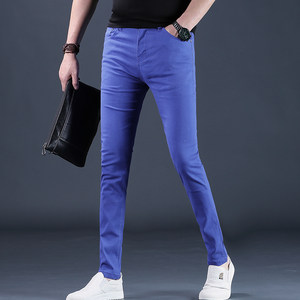 
Pants men's jeans men's Korean style trendy slim fit small feet summer men's casual trousers 2025 new men's trousers
