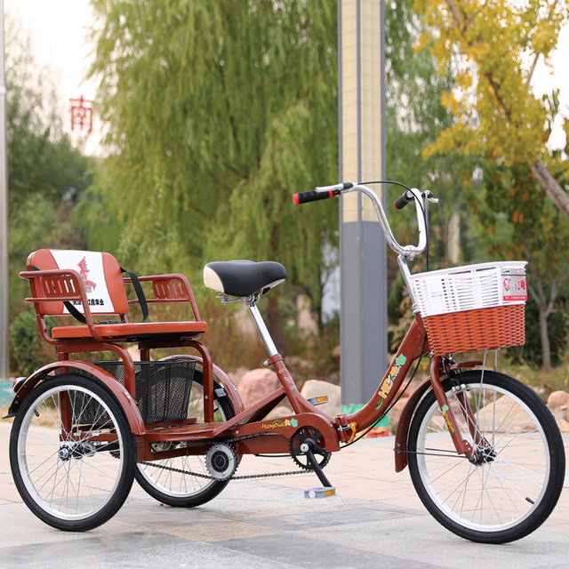 Double tricycle, adult and elderly bicycle, rickshaw, elderly scooter, pick-up and drop-off children, exercise bike