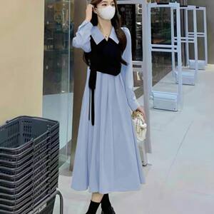 
Qing! [80-160*0.5kg] Pregnant women breastfeeding dress fashionable and fashionable large size spring and autumn dress slimming