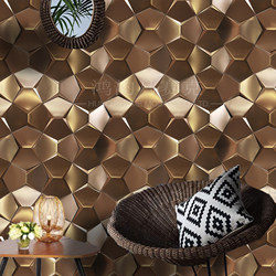 3D Stereo Butterfly-Shaped Stainless Steel Metal Mosaic Tile Wall Stickers Ktv Cafe Bar Concave and Convex Surface Background Wall