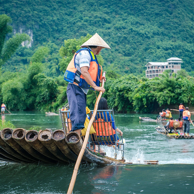桂林旅游阳朔一日跟团游兴坪古镇游船遇龙河十里画廊银子岩纯玩