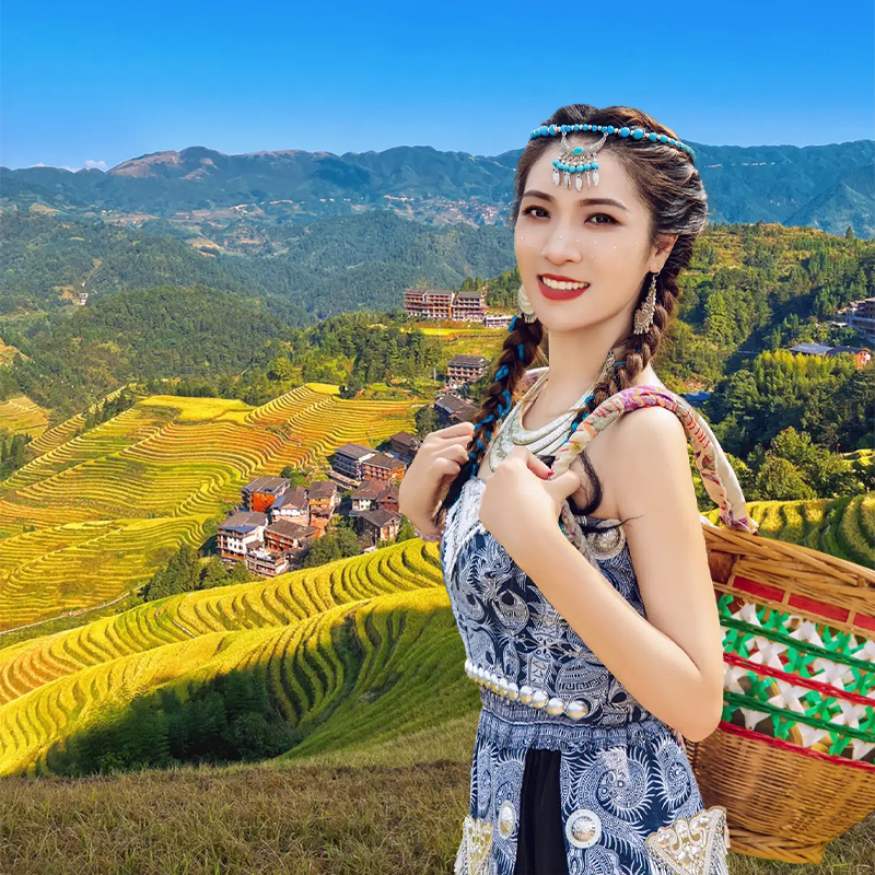 桂林旅游四日游跟团龙脊梯田阳朔漓江游船竹筏包车纯玩4天3晚亲子