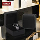 High-end watch box gift box black matte PU leather high-end watch box storage box single customized logo packaging box