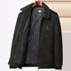 Middle -aged and elderly men's jackets in autumn and winter middle -aged dad men's high -end Snow Mao Mo plus velvet thick jacket men
