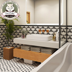 Bathroom Kitchen Mosaic Tiles Floor Tiles Kitchen Balcony Wall and Floor Tiles Plum Blossom Pattern Tiles 300X300