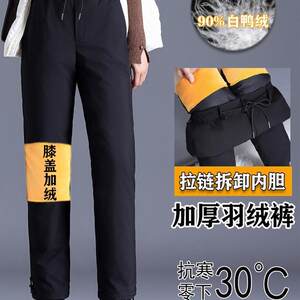 
Purchase products Detachable men's and women's double-wear down pants, large size, thickened, high-waisted, white duck down, autumn and winter, windproof and resistant