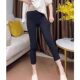 Black sunscreen mask pants for women 2025 new summer thin high waist tight skinny small 9-point cigarette pants