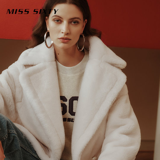 Miss sixty ファッション ウール ジャケット - フェミニン ラペル 