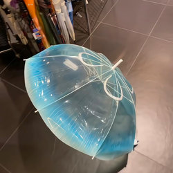 2025 Jellyfish Umbrella Transparent Long-Handle Umbrella for Girls, High-Value, Compact, Portable Umbrella, Photo Prop