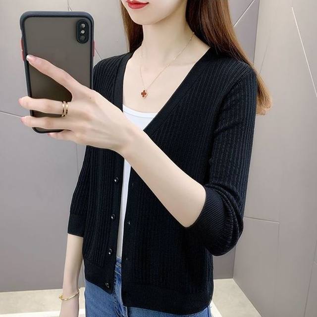 Women'S Hollow Mesh Ice Silk Sunscreen Jacket “ Long Sleeve Summer Shawl Knitted Cardigan Outerwear