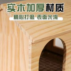 Small sun nest toy house with pull-out bottom net bird's nest parrot wooden house tiger skin peony monk Xuanfeng small house