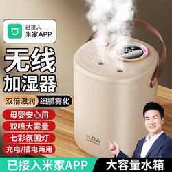 Air Humidifier for Home Use in Bedroom, Quiet, Small Size, Suitable for Living Room, Large Mist Output, for Air-Conditioned Rooms, Desktop Use, for Pregnant Women and Babies