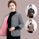 
Mom's winter clothes, cold-proof and warmth, seven-quarter sleeve cotton jacket, cotton vest, middle-aged and elderly women's large-size loose cotton jacket, cotton horse clip