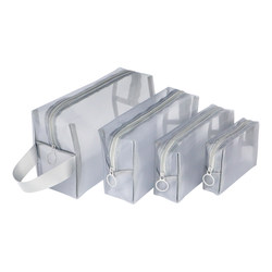 Cosmetic Bag for Women, Portable Storage Bag, Large Capacity Storage Bag, Simple Lipstick Air Cushion, Breathable Luggage Organizer for Toiletries