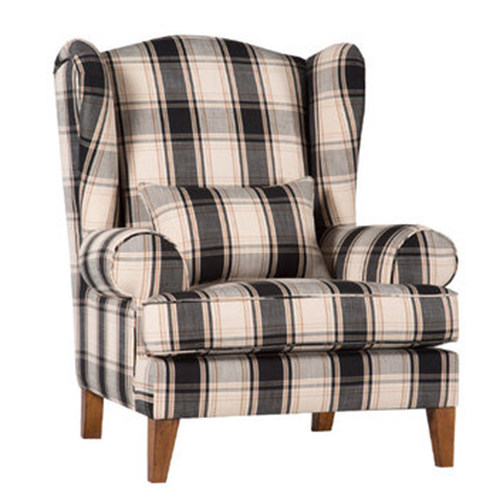 左拉家居 美式乡村布艺沙发椅-白慕设计师