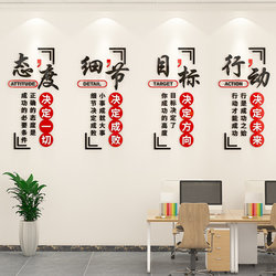 Office Atmosphere Layout, Conference Room Background Wall Decoration, Company Motivational Slogans, Wall Stickers, Corporate Culture Wall