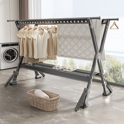 Foldable Clothes Drying Rack for Outdoor Balcony, Retractable Indoor Clothes Rack, Home Drying Rack for Quilts