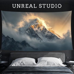 【Rizhao Jinshan】Snow Mountain Hanging Cloth ins Large Size Dormitory Background Cloth Room Bedroom Wall Decoration Tapestry