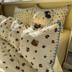 Class a Aerobic Double-Layer Gauze Four-Piece Set, Cloud-Soft Gauze Cotton 2026 New Style Bed Sheet and Duvet Cover, Student Dormitory Three-Piece Set 4