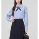 
Long-sleeved student shirt suit pleated long skirt mid-length large size jk uniform class uniform college style women spring and autumn